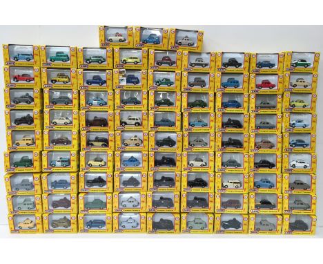Quantity of Pocketbond Classix Transport Treasures diecast car models, 1/76 railway scale. M and boxed. (84) 