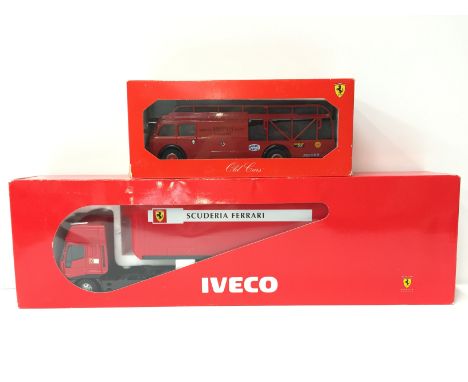 Old Cars (Italy) Ferrari 1/43 scale official diecast models: Car Transporter; Iveco Transporter Lorry with wing mirrors. Appe