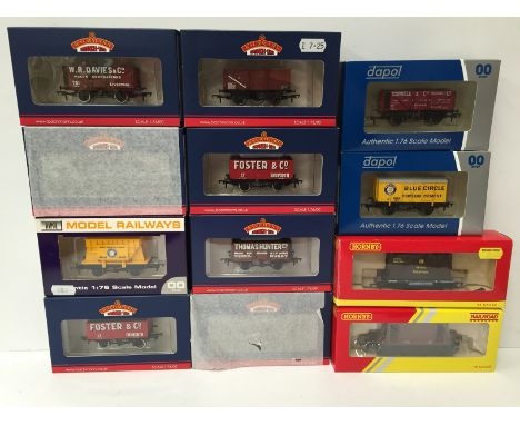 BACHMANN/DAPOL/HORNBY 12 x Mint Boxed Goods Wagons - Bachmann Collector Club LE nos 37-2009K, 37-2010K, 37-2011K and 33-300K 