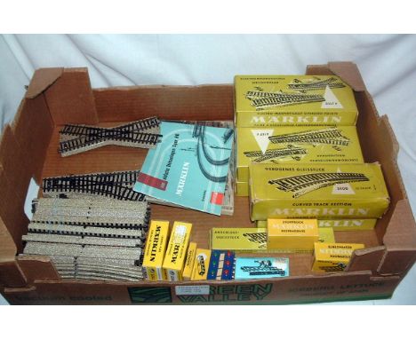 MARKLIN 3R Points and Track - 5 x 5117 L& R Points with Instructions and Leads, 10 x 5100, 10 x 5106, 5111, 7190 x 2 and 7191
