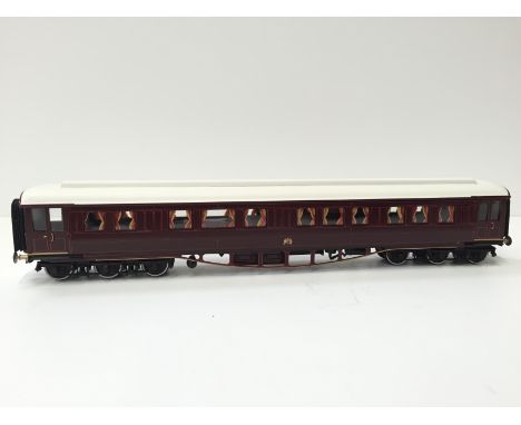 Lawrence Scale Models Brass Kit Built LNER Gresley Purple with White Roof East Coast 6 axle King Saloon.. Built by Derek Lawr