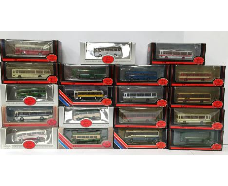 Quantity of EFE (Exclusive First Editions) 1/76 scale diecast coach models, includes 18609 Bristol VRIII Open Top Village Bus