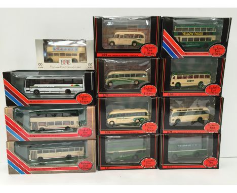 12 x EFE (Exclusive First Editions) Southern Vectis 1/76 scale diecast buses. Appear E/M and boxed. 