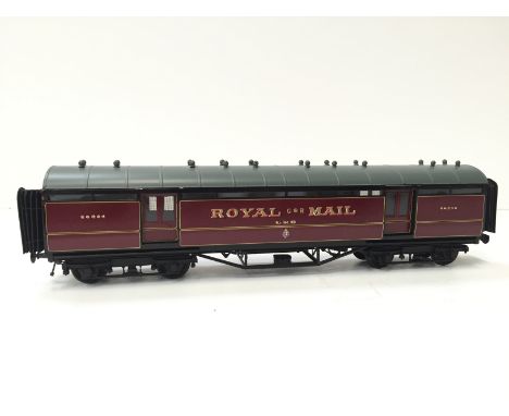 Lawrence Scale Models Brass Kit Built LMS Maroon Royal Mail Sorting Van no 20220. Built by Derek Lawrence and painted by Larr