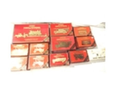 Twelve matchbox Yesteryears comprising of Scammell and train load, Leyland lorry, two Leyland fire, four roller, Showmans, tw