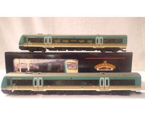 OO scale Bachmann 32-450, class 170, Turbo Star, two car DMU, midland mainline livery. In excellent condition, box has slight