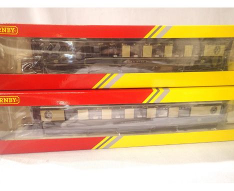 Two OO scale Hornby Pullman coaches, R4312- Rosemary, R4313 Car 65 both in excellent condition, wear to boxes. P&amp;P Group 