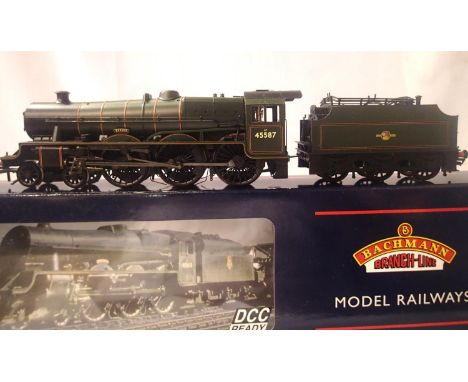 OO scale Bachmann 31-186, Jubilee class Baroda 45587, Green Late Crest. In excellent condition, box has storage wear. P&amp;P