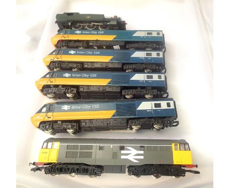Hornby two car HST 125 x2, Lima Class 31 diesel 31108 grey and Airfix Prairie tank. P&amp;P Group 1 (£14+VAT for the first lo