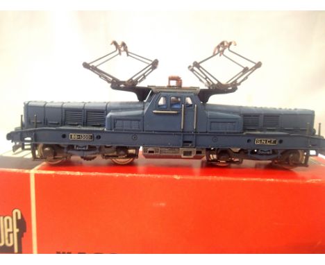 HO scale Jouef, SNCF, BB13001, blue, twin pantograph. In very good to excellent condition, wrong box. P&amp;P Group 1 (£14+VA