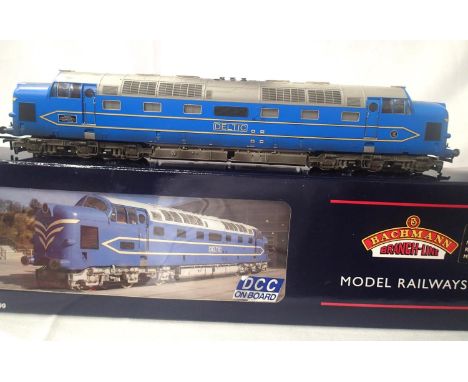 OO scale Bachmann 32-521 NRM, prototype Deltic DPI, weathered, D.C.C code 25, National Railway Museum Exclusive. In excellent