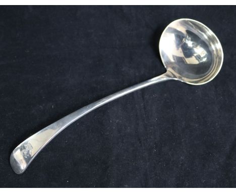 An Edwardian silver Old English pattern soup ladle by William Hutton & Sons,Sheffield, 1906.