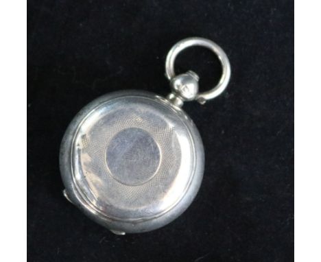 An Edwardian engine turned silver sovereign case, Birmingham, 1909, 37mm.