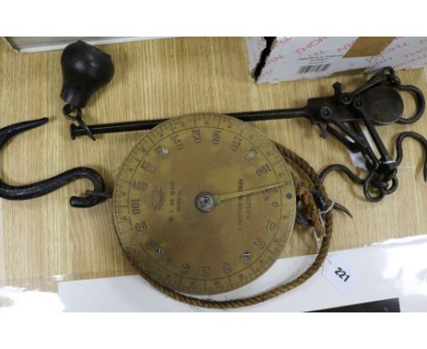 A First World War balance scale and a Salter's Spring Balance scale