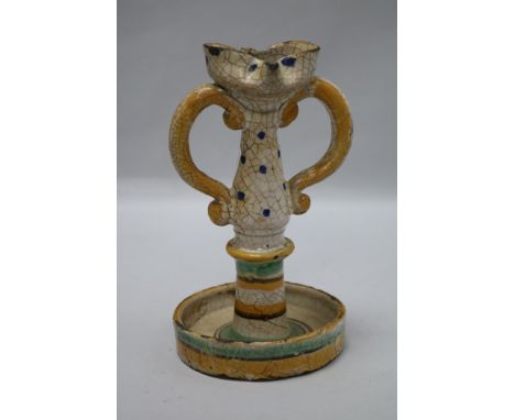 An Italian oil lamp
