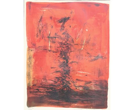 Wou-Ki Zao (1921 - 2013) 'Untitled' - 1963. Pencil signed lithograph. Pencil signed and numbered (50/125) in lower margin. Im