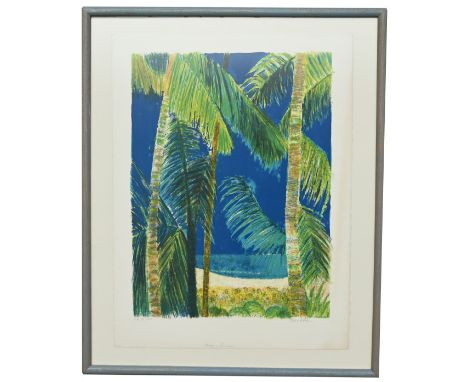 Guy Bardone (French, 1927 - 2015) "Tropical Palms, Revage a Trenedad" Signed and titled and numbered (EA III/XIV) in pencil C