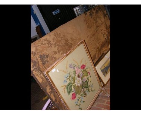 Large tapestry fire screens together with wall tapestry