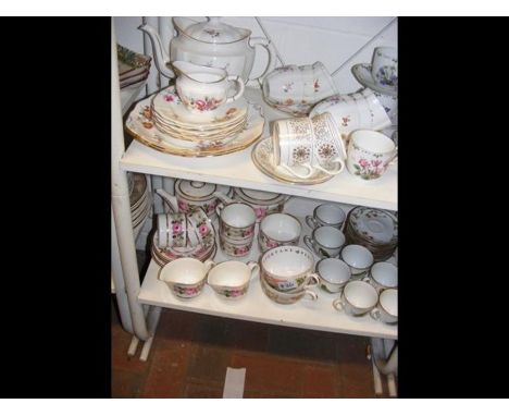 A collection of Royal Crown Derby 'Derby Posies' ceramics, together with Royal Worcester 'Royal Garden' ceramics etc. - displ