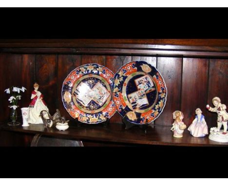 A Royal Worcester figure entitled 'December', modelled by Doughty, Doulton figure entitled 'Dinky Do', other figures together