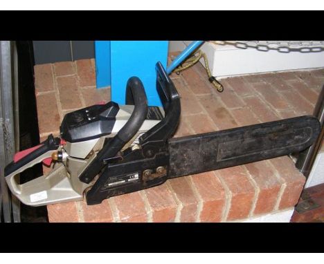 A Spear &amp; Jackson petrol driven chainsaw