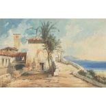 Carl Graeb. Italienisches Kloster am Meer.