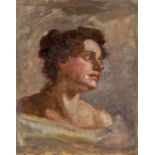 Max Klinger. Porträtstudie (Penelopé?).