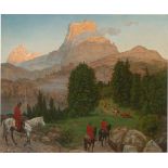 Hans Thoma. Die Gralsburg. 1899
