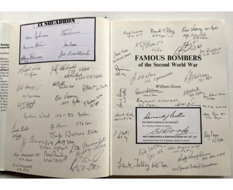 WW2 Famous Bombers of The Second World War hardback book Signed 51 Bomber Command Veterans. Provides detailed histories of ai