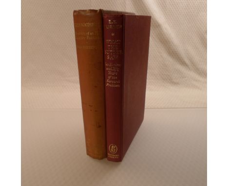 Two vintage British History books comprising What The Butler Saw Two Hundred and fifty years of the servant problem by E S Tu