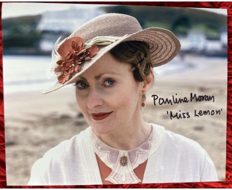 Poirot Miss Lemon Pauline Moran signed lovely colour 10 x 8 inch head and shoulders portrait photo. Good condition. All autog