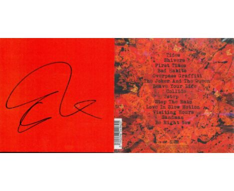 Ed Sheeran signed Equals Album art card includes compact disc. Good condition. All autographs come with a Certificate of Auth