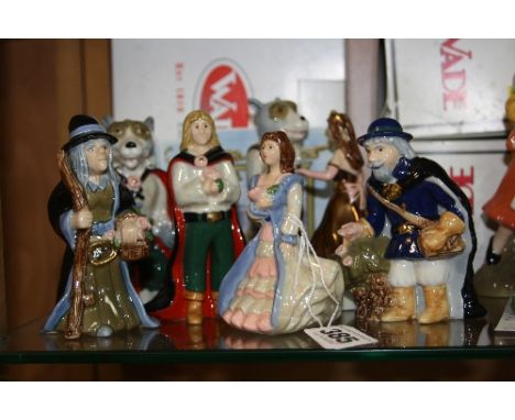 A SET OF SIX WADE COLLECTORS CLUB FIGURES FOR 2003, 'Beauty and the Beast', to include 'Beauty', 'The Prince', 'The Beast', '
