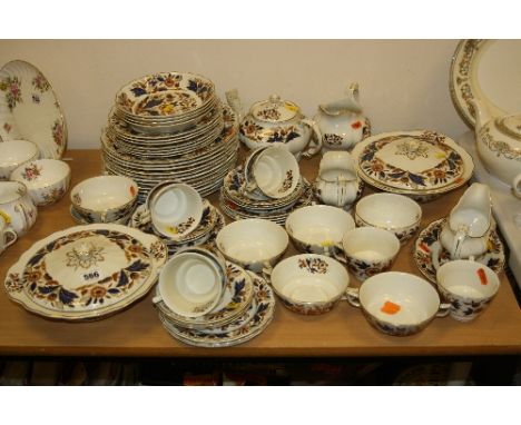 BOOTHS 'DOVEDALE' DINNERWARES, to include two tureens, gravy boat, plates, teapot, milk, sugar, teacups/saucers etc (over 60 