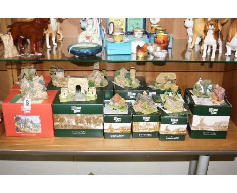 THIRTEEN BOXED LILLIPUT LANE COLLECTORS FAIRS SCULPTURES, to include 'Arbury Lodge' 1997, 'The Thorney' 1998, 'Queen Alexandr