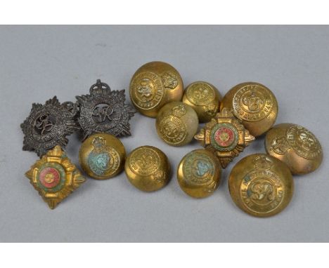 A MIXED LOT, to include Army Service Corps buttons, etc