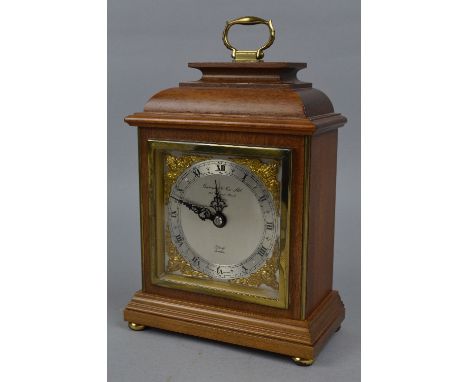 A GARRARD & CO BY ELLIOTT, LONDON MANTEL CLOCK, approximate height 18.5cm