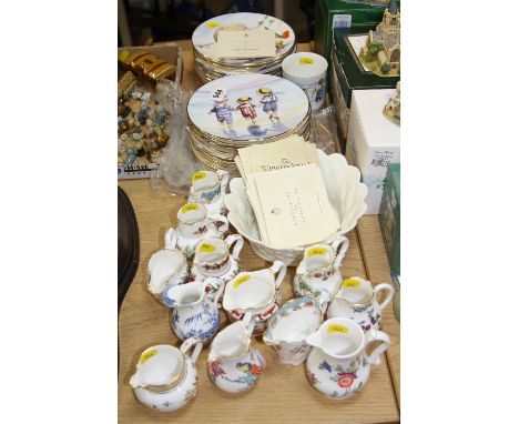 VARIOUS ROYAL WORCESTER COLLECTORS PLATES, JUGS, BOWL ETC, to include 'Sweet Summer Days' and 'One Glorious Summer' plate set