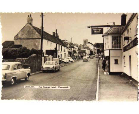 POSTCARDS - MAINLY TOPOGRAPHICAL  Approximately 138 cards, including real photographic views of The George Hotel, Charmouth; 