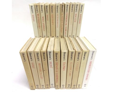 [MISCELLANEOUS]. OBSERVER BOOKS  Twenty-two titles from the series, including No.83, Devon &amp; Cornwall (first edition, 198