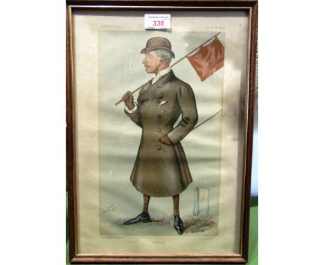 VANITY FAIR - FIVE PORTRAIT PRINTS  comprising 'Starting' (26 Apr. 1890); 'The Lord Chamberlain' (17 May 1900); 'An Admiral o