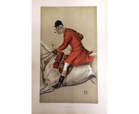 VANITY FAIR - FOX HUNTERS Blackmore Vale, Nov 11th 1897; An old master, Nov 3rd 1898; A hard rider, May 26th 1904; The Quorn,