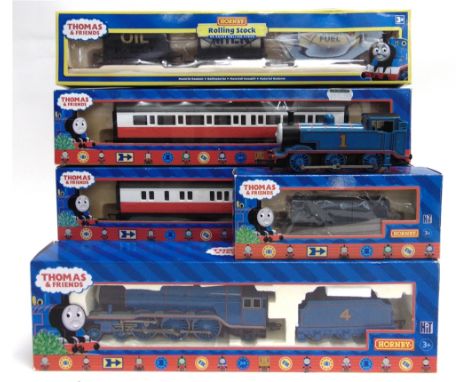 [OO GAUGE]. A THOMAS THE TANK ENGINE COLLECTION  comprising a No.R383, Gordon the Big Blue Engine, 4, lined blue livery, boxe