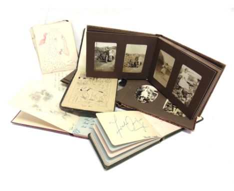 AUTOGRAPHS &amp; PHOTOGRAPHS - ASSORTED  A collection of autographs and original sketches, mainly family and friends but incl