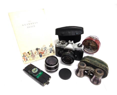 ASSORTED COLLECTABLES  comprising a Guinness doctor's booklet, The Guinness Alice, 1933; a Fujica ST605 camera, with a Fujino