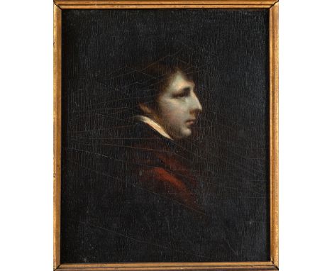 ATTRIBUTED TO THOMAS KEARSLEY (BRITISH, ACT. 1773-1802)  Portrait of Anthony Carlisle,  oil on panel, unsigned, attributed, t