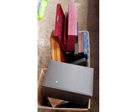 2 CARTONS OF MISC TRINKET & CUTLERY BOXES