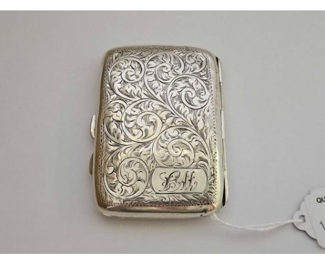 ENGRAVED CIGARETTE CASE, 45g