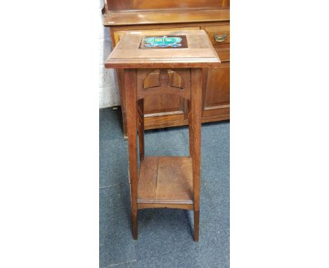ARTS & CRAFT TILE TOP PLANT STAND