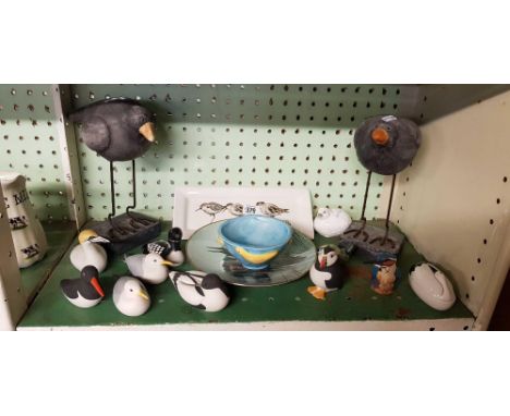 SHELF OF NOVELTY CHINA BIRDS ETC